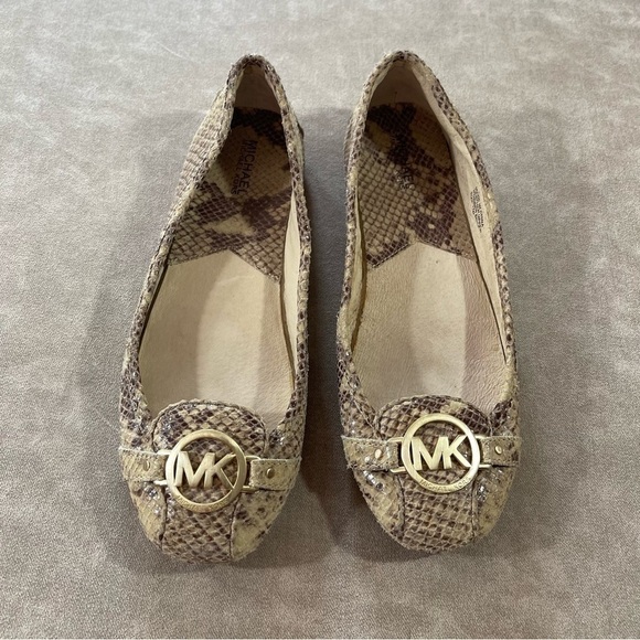Michael Kors Snake Skin leather Loafers Women’s 11 - Picture 1 of 6